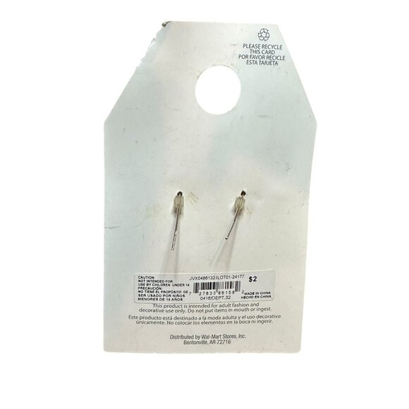 Holiday-Themed Hypoallergenic Earrings Colorful Bulbs On Silver Chains Festive - Picture 9 of 9